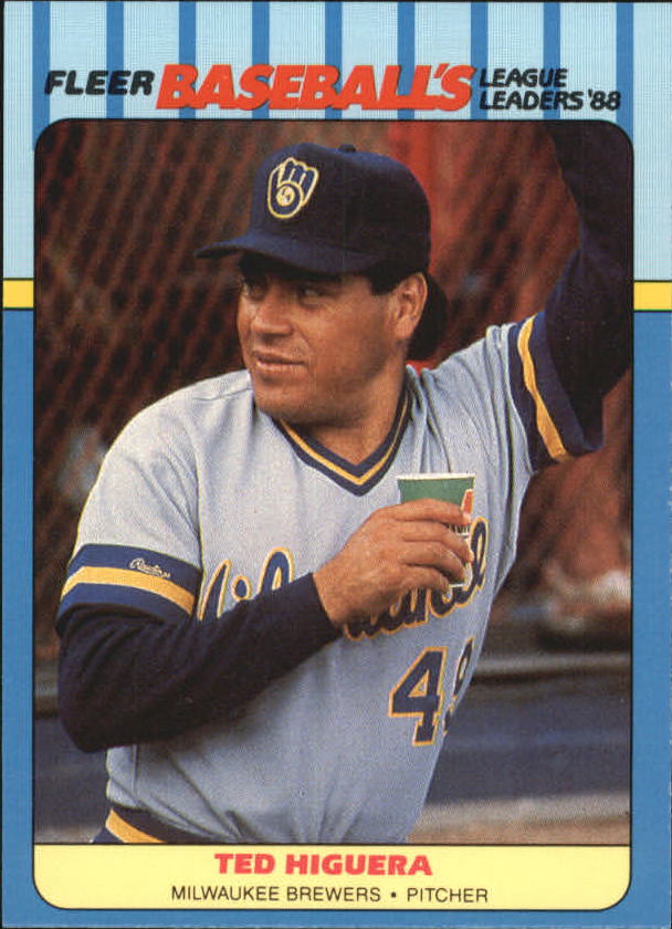 1988 Fleer League Leaders Baseball Cards       020      Ted Higuera